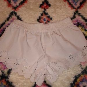 PacSun white printed shorts. Size S